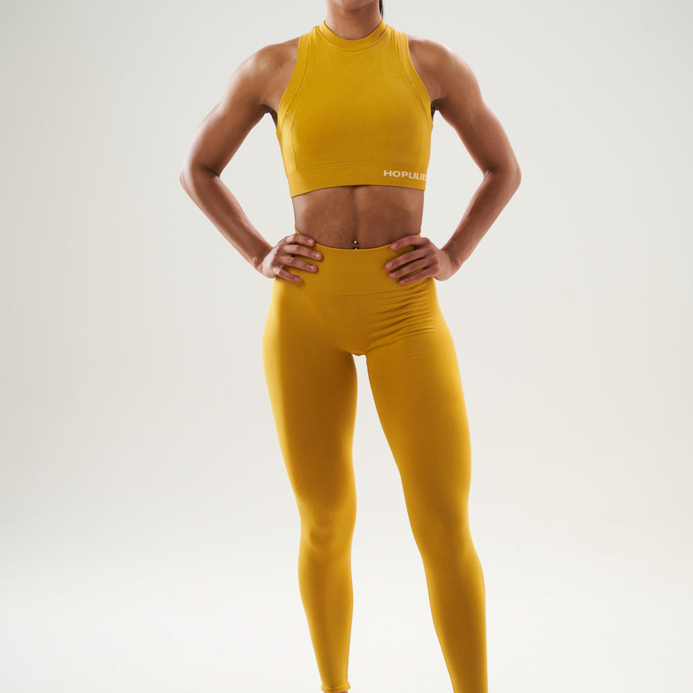 CRUNCH SEAMLESS LEGGING - Nugget Gold